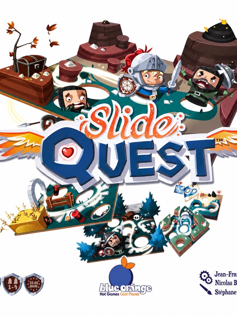 Slide Quest Board Game Blue Orange Games Family Game Night Game